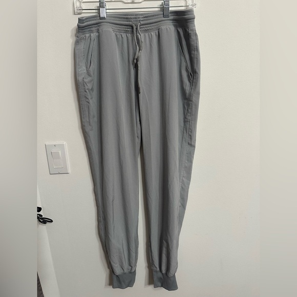 GGBlue Pants - Gray Relaxed Fit Joggers with Elastic Cuffs